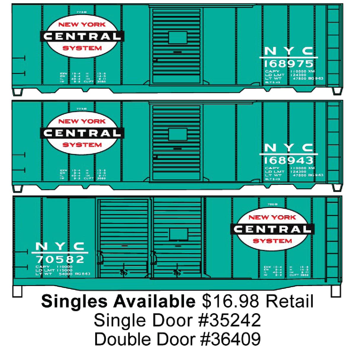Accurail 35242 Ho 40'Steel Boxcar Nyc