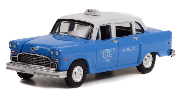 Greenlight 44955-C 1/64 Scale Beverly Hills Cab - 1971 Checker Taxi Hollywood