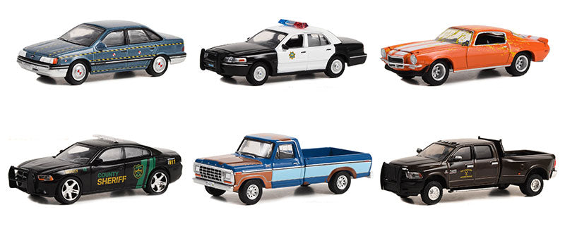 Greenlight 44980-CASE 1/64 Scale Hollywood Series 38 6 Pieces