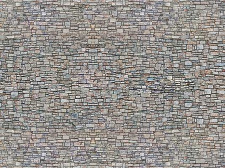 Noch 56940 N Scale Printed Cardstock 3-D Texture Sheet -- Quarrystone Wall 9-13/16 x 4-15/16" 25 x 12.5cm