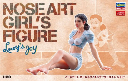 Hasegawa 52242 1/20 Leroy's Joy Noseart Girl Resin Figure w/Aircraft Decals (Ltd Edition) (D)