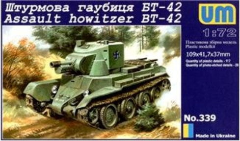 Unimodel 339 1/72 BT42 Finnish Army Assault Tank w/114mm Howitzer Mk II Gun