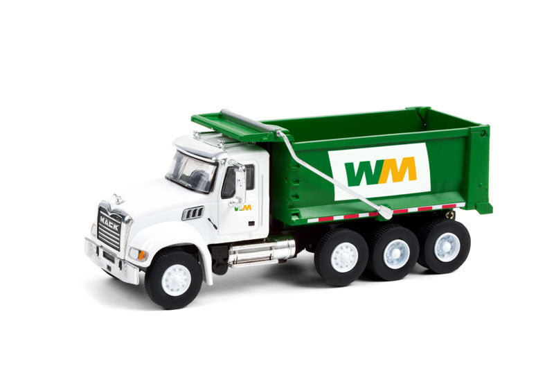 Greenlight 45120-B 1/64 Scale Waste Management - 2020 Mack Granite Dump Truck