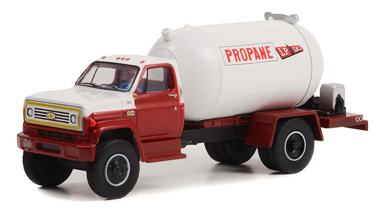 Greenlight 45160-A 1/64 Scale LP Gas - 1985 Chevrolet C-65 Propane Truck