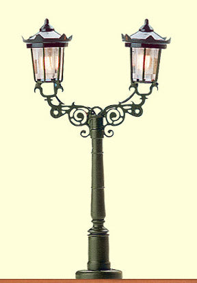 Brawa 4534 N Scale Baden-Baden Park Light-Dual Lamp -- 50mm Height