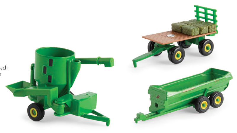 Ertl 45802-SET 1/64 Scale John Deere Implement 3-Piece SET