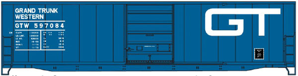 Accurail 5552 Ho 50'Steel Boxcar Gtw