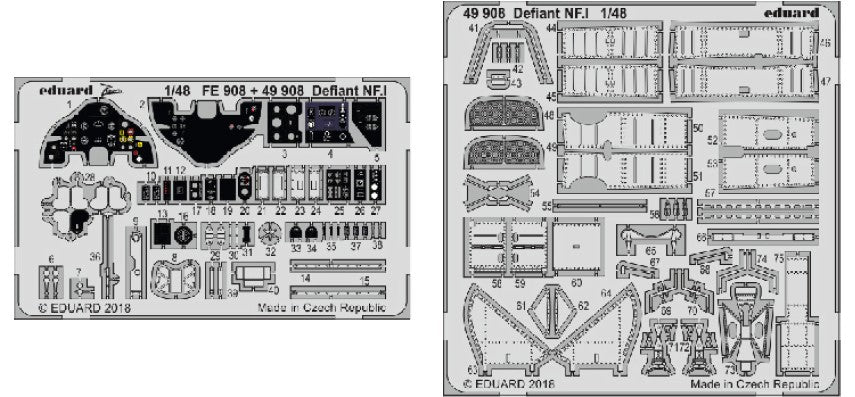 Eduard 49908 1/48 Aircraft- Defiant NF1 for ARX (Painted) (D)