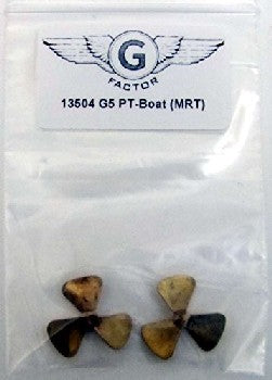 G Factor Models 13504 1/35 G5 PT Boat Brass Propeller for Merit (2) (D)