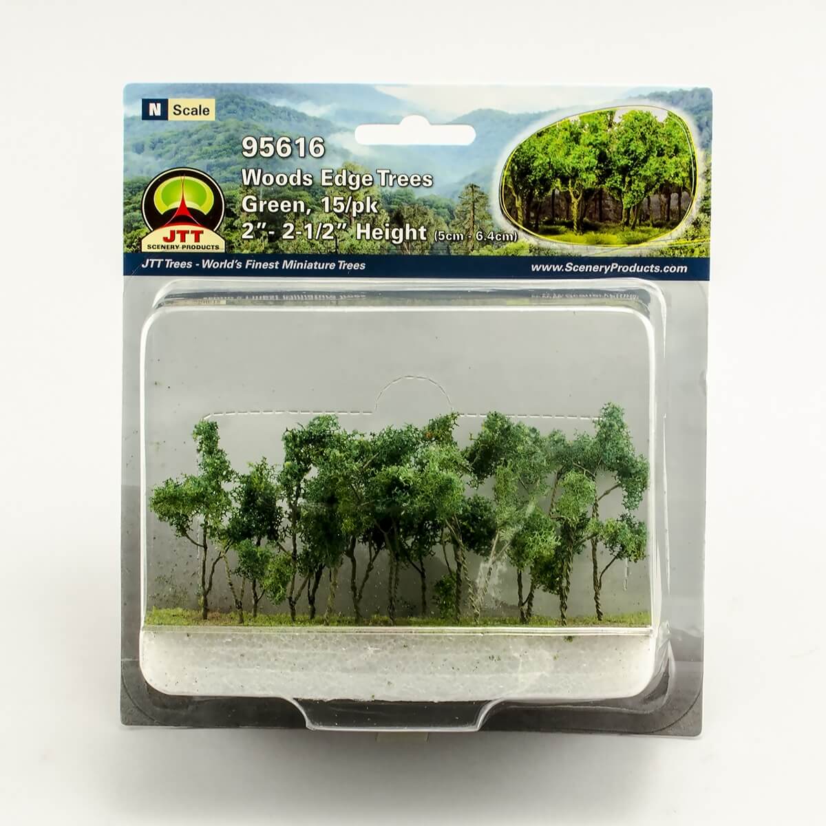 JTT Scenery 95616 N Woods Edge Trees Green 2'-2.