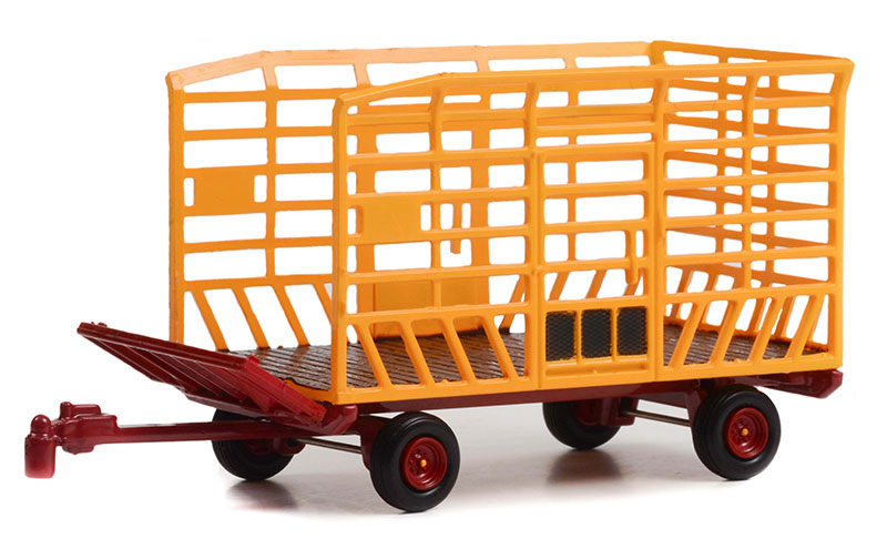 Greenlight 48070-F 1/64 Scale Bale Throw Wagon