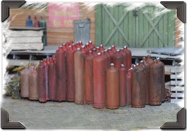 Bar Mills 2012 Ho Acetylene Tank Clusters