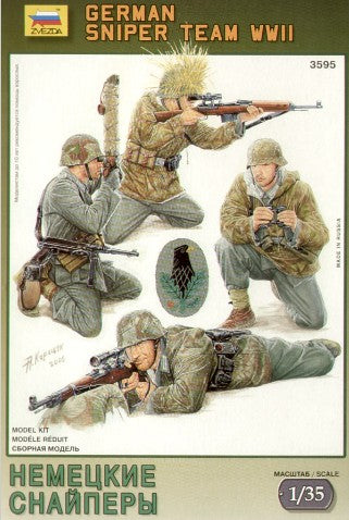 Zvezda 3595 1/35 WWII German Sniper Team (4)