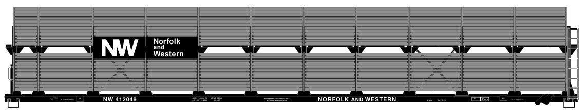 Accurail 9407 Ho 89' Bi-Level Auto Racks N&W