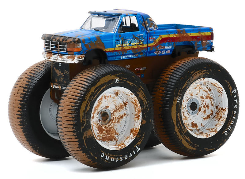 Greenlight 49070-F 1/64 Scale Bigfoot #7- 1996 Ford F-250 Monster Truck Dirty