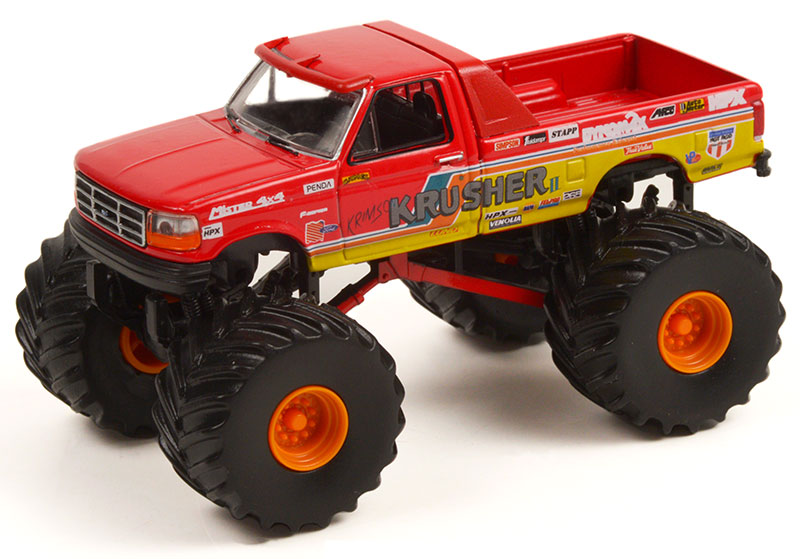 Greenlight 49100-F 1/64 Scale Krimson Krusher II - 1993 Ford F-250 Monster