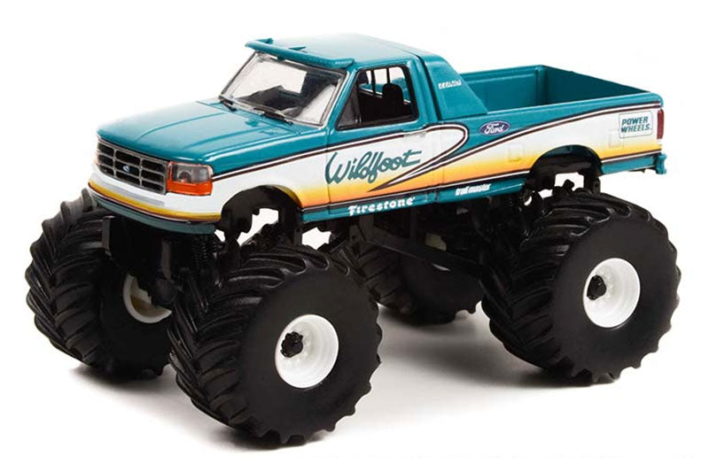 Greenlight 49110-F 1/64 Scale Wildfoot - 1993 Ford F-250 Monster Truck Kings