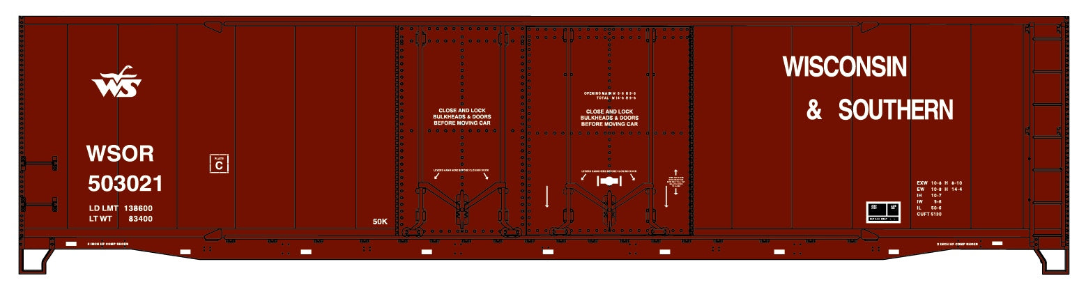 Accurail 5417 Ho 50' Dbl Plug Door Bxcar W&S