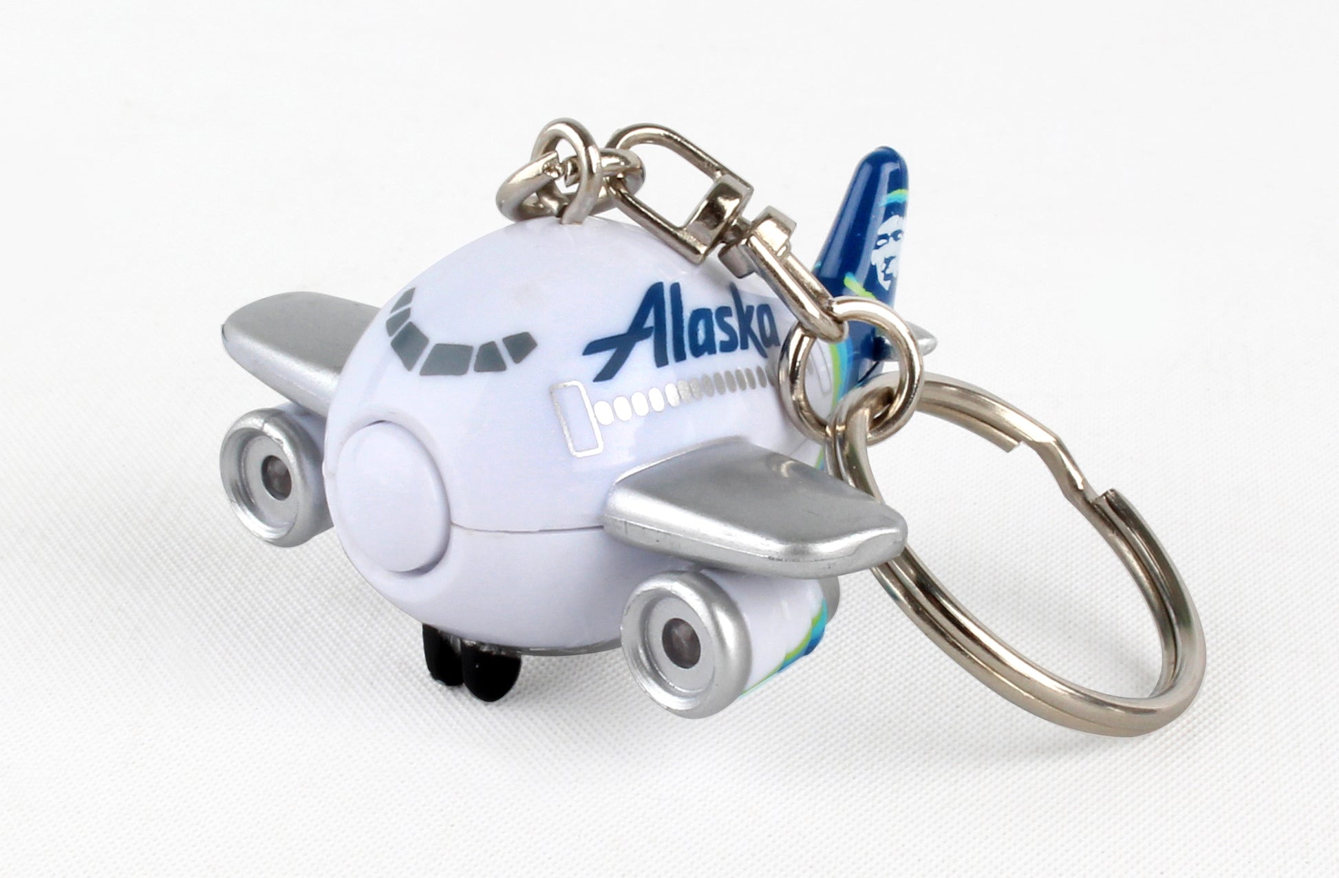 Daron Airplane Keychains W/Light & Sound TT88445-1 Alaska Airline Keychain W/Light & Sound New Livery