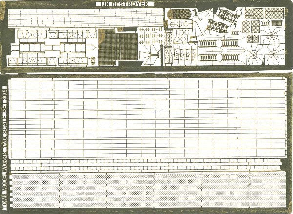 Toms Model Works 2004 1/192 IJN Destroyer Detail Set (D)
