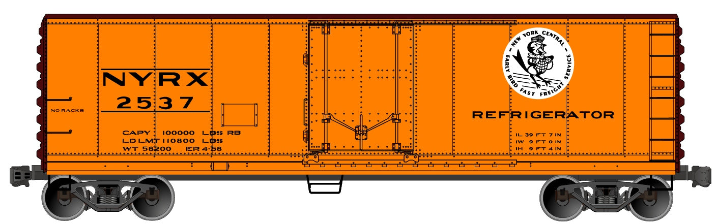 Accurail 8519 Ho 40'Pd Steel Reefer Nyc