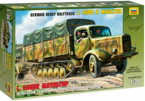 Zvezda 3603 1/35 German L4500R Maultier Heavy Halftrack