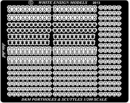 White Ensign Models 2008 1/200 Kriegsmarine Portholes & Scuttles for TSM (D)