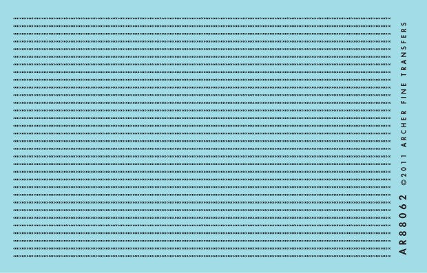 Archer Fine Transfers 88062 Surface Details: Weld Beads (317cm) .015" (.38mm) Wide (Various Scales)