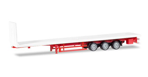 Herpa 76845 1/87 Scale 3-Axle Lowliner Flatbed Trailer High Quality