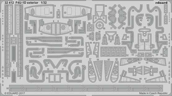 Eduard 32412 1/32 Aircraft- F4U1D Exterior for TAM