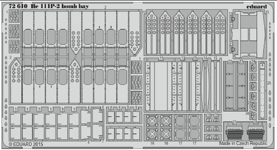 Eduard 72610 1/72 Aircraft- He111P2 Bomb Bay for ARX (D)