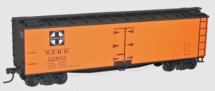 Accurail 48082 Ho 40'Wood Reefer Atsf