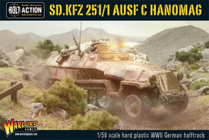 Warlord Games 12025 28mm Bolt Action: WWII SdKfz 251/1 Ausf C Hanomag German Halftrack (Plastic) (D)
