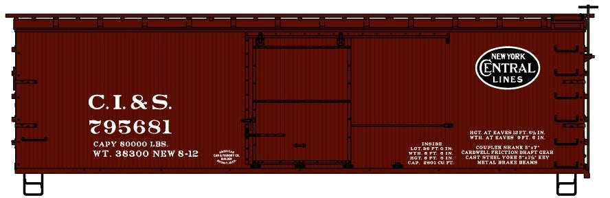 Accurail 80862 36' Wood Boxcar Ci&S 795681