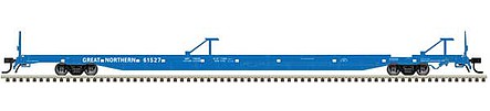 Atlas 50004447 N Scale ACF 89' 4" Intermodal Flatcar - Ready to Run - Master(R) -- Great Northern 61526 (Big Sky Blue)