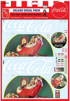 Polar Lights MKA35 1/25 Vintage Coca Cola Santa Clause Big Rig Graphics Decals (D)