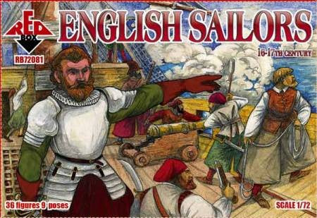 Red Box Figures 72081 1/72 English Sailors XVI-XVII Century (36)