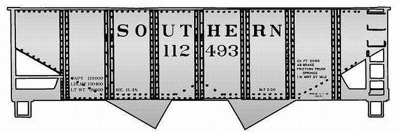 Accurail 25724 Ho Usra Alum Hop South 3#Set