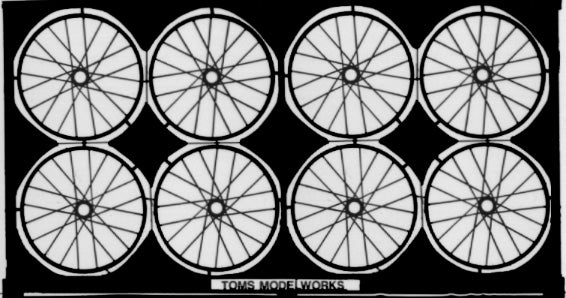 Toms Model Works 205 1/48 Spoked Aircraft Wheel Set (D)