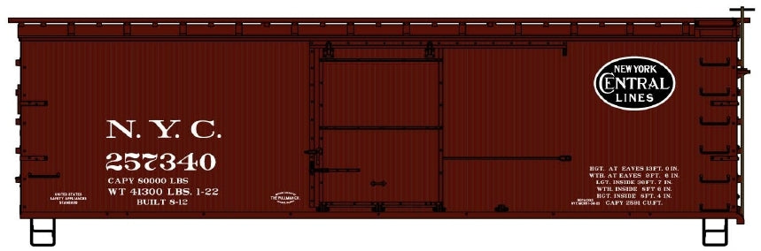 Accurail 13011 Ho 36' Dbl Sht Wood Boxcar Nyc