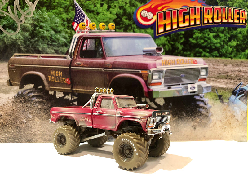 Greenlight 51260 1/64 Scale High Roller II 1979 Ford F-350 Monster Truck