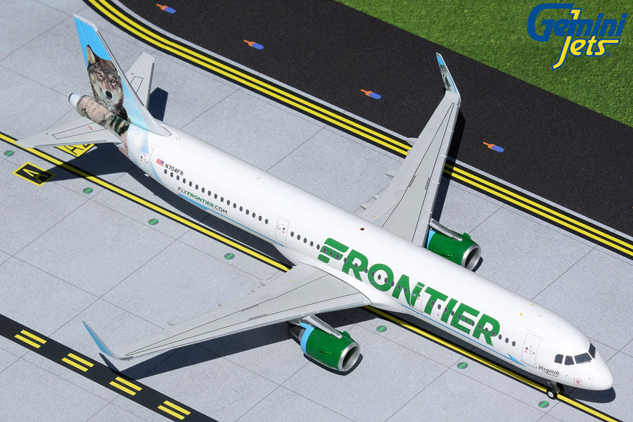 Gemini Jets 1/200 G2FFT973 Gemini200 Frontier A321 1/200 Virginia The Wolf Reg#N704Fr