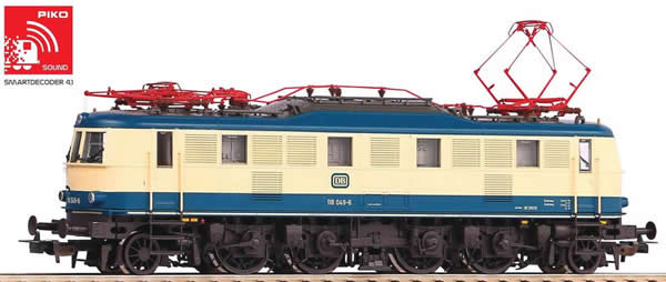 Piko 51869 HO Scale 1/87 ~BR 118 Electric DB IV Beige/Blue Sound