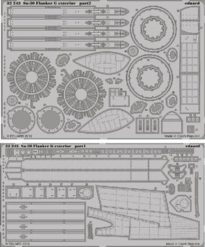 Eduard 32243 1/32 Aircraft- Su30 Flanker G Exterior for TSM (D)