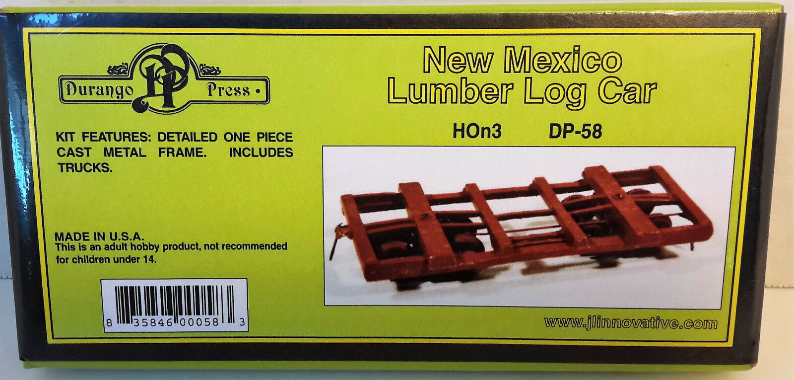 Durango Press 58 Hon3 New Mexico Lumber Log Car