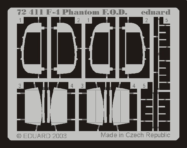 Eduard 72411 1/72 Aircraft- F4 F.O.D. for HSG(D)