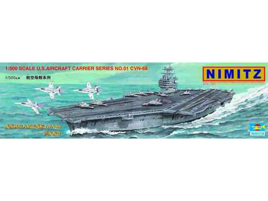 Trumpeter 5201 1/500 USS Nimitz CVN68 Aircraft Carrier (5 in 1)