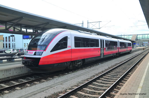 Piko 52084 HO Scale 1/87 Desiro Diesel Railcar new Design ÖBB VI Sound
