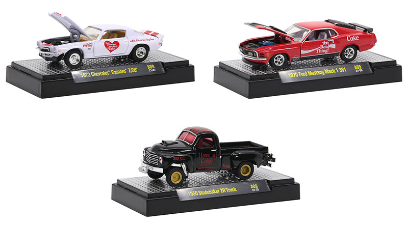 M2Machines 52500-A09-SET 1/64 Scale M2 Coca-Cola Release A09