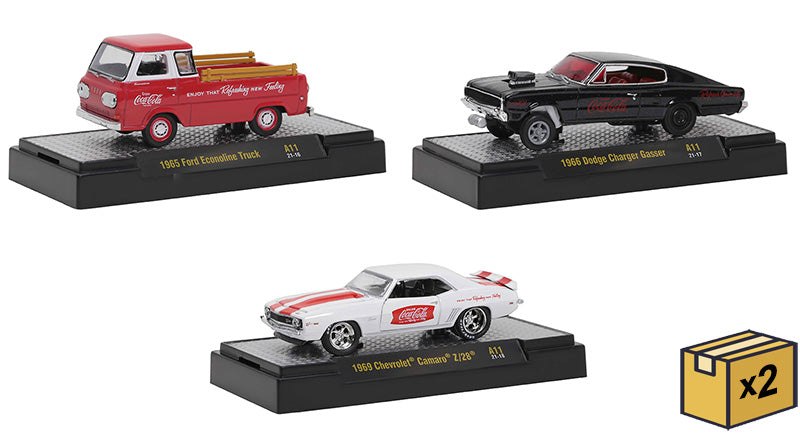 M2Machines 52500-A11-CASE 1/64 Scale M2 Coca-Cola Release A11